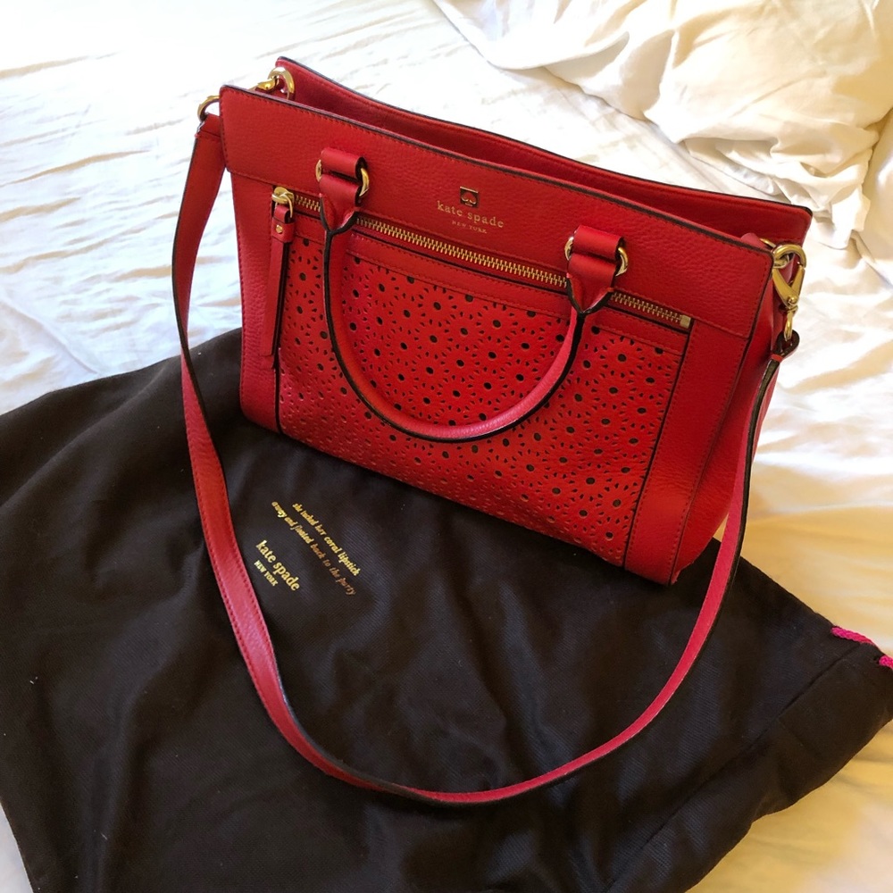 Kate Spade Perri Lane Romy Red Satchel